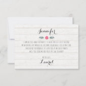 Wil je mijn bruidsmeisje zijn? Rustieke Boheemse b Kaart (Achterkant)