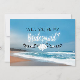 Wil je mijn bruidsmeisje zijn | Strand bruidsmeisj Kaart