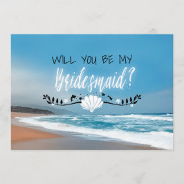 Wil je mijn bruidsmeisje zijn | Strand bruidsmeisj Kaart