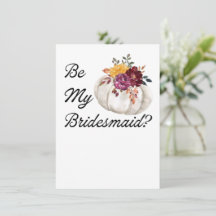 Wil je mijn bruidsmeisje zijn? Uitnodiging Voorste