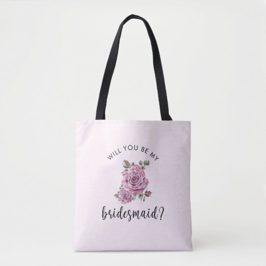 Wil je mijn bruidsmeisje zijn? Van harte Tote Bag (Voorkant)