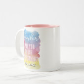 wil je mijn bruidsmeisje zijn waterverf mok (Voorkant links)