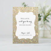 Wil je mijn bruidsmeisje zijn - Wedding Day Fab Gl Kaart (Staand voorkant)