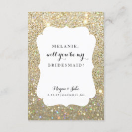 Wil je mijn bruidsmeisje zijn - Wedding Day Fab Gl Kaart