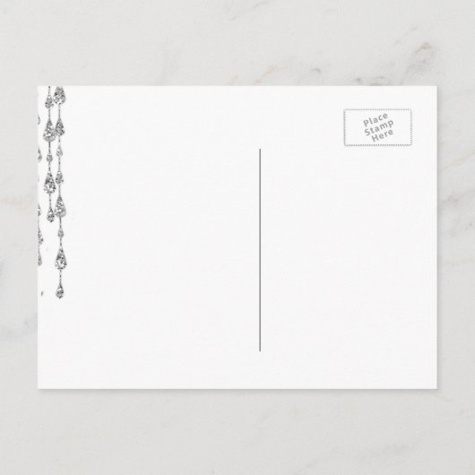 Wil je mijn bruidsmeisje zijn | Zilveren glitter l Uitnodiging Briefkaart (Achterkant)