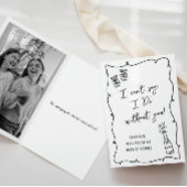 Wil je mijn...Champagne Doodle Bruids Voorstel zij Kaart