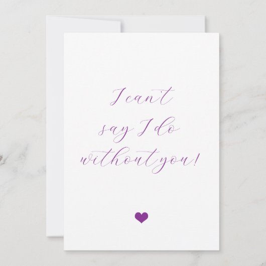 Wil je mijn eremedaille boho voorstel zijn? kaart (Achterkant)