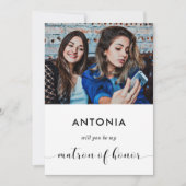 Wil je mijn getuige voorstel foto kaart zijn (Voorkant)