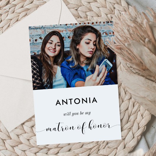 Wil je mijn getuige voorstel foto kaart zijn