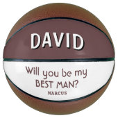 Wil je mijn getuige zijn Aangepaste naam Basketbal (Voorkant)