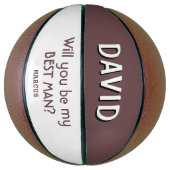 Wil je mijn getuige zijn Aangepaste naam Basketbal (Verticaal)