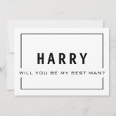 Wil je mijn getuige zijn? Elegante uitnodiging voo (Voorkant)