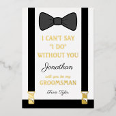 Wil je mijn getuige zijn folie uitnodiging (Voorkant)