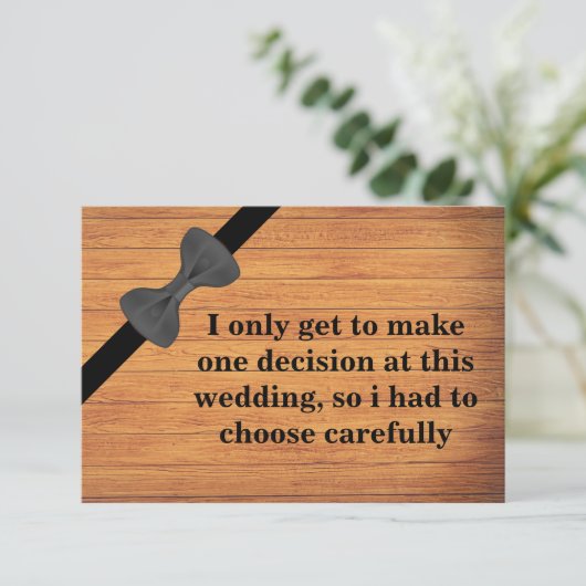 Wil je mijn getuige zijn? Houten achtergrond Kaart (Staand voorkant)