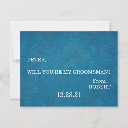 Wil je mijn getuige zijn? kaart (Achterkant)