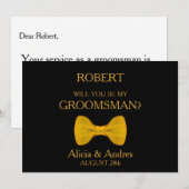 Wil je mijn getuige zijn? met gouden boog kaart (Voorkant / Achterkant)