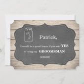 Wil je mijn getuige zijn? Metselwerkpot met krijtb Kaart (Achterkant)