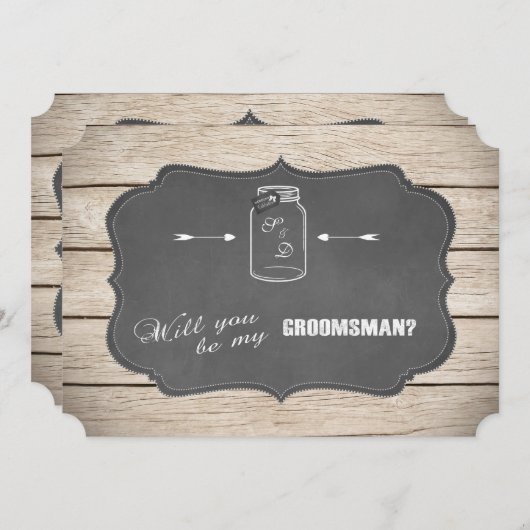 Wil je mijn getuige zijn? Metselwerkpot met krijtb Kaart (Voorkant / Achterkant)