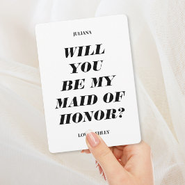 Wil je mijn getuige zijn? Moderne tekstuitnodiging Kaart
