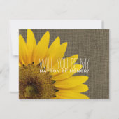 Wil je mijn getuige zijn op mijn rustige bruiloft kaart (Voorkant)