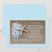 Wil je mijn getuige zijn Strandblauw Kaart (Voorkant / Achterkant)