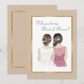 Wil je mijn getuige zijn Trouw Goud Kaart (Voorkant / Achterkant)