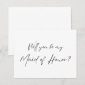 Wil je mijn getuige zijn? Voorstel voor getuige RSVP Kaartje (Voorkant / Achterkant)