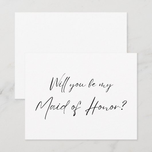 Wil je mijn getuige zijn? Voorstel voor getuige RSVP Kaartje (Voorkant / Achterkant)