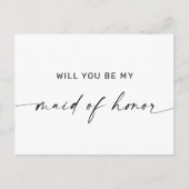 Wil je mijn getuige zijn | Zwart & Wit Briefkaart (Voorkant)