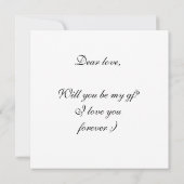 Wil je mijn gf zijn, illustratie kaart (Achterkant)