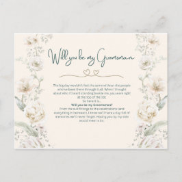 Wil je mijn Groomsmen zijn - Voorstel Briefkaart
