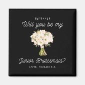 Wil je mijn junior bruidsmeisje zijn? magneet (Voorkant)