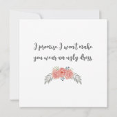 Wil je mijn Kaart van de eremedaille zijn? (Achterkant)