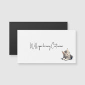 Wil je mijn kattentante zijn (Voorkant / Achterkant)