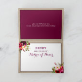 Wil je mijn Matron of Honor Rustic Floral 3979 zij (Binnen)