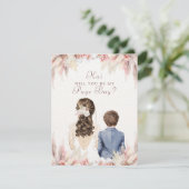 Wil je mijn pagina jongen bruids partij voorstel (Staand voorkant)