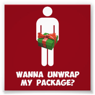 Wil je mijn pakket afpakken? foto afdruk