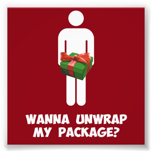 Wil je mijn pakket afpakken? foto afdruk (Voorkant)