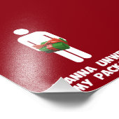 Wil je mijn pakket afpakken? foto afdruk (Hoek)