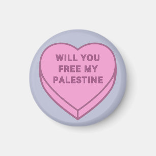 Wil je mijn Palestina bevrijden? Schattige Snoep H Magneet
