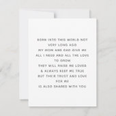 Wil je mijn peetmoeder zijn Lieve gepersonaliseerd (Achterkant)