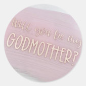 "Wil je mijn peetmoeders zijn?" Sticker (Voorkant)