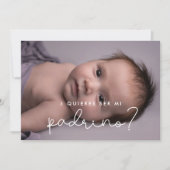 Wil je mijn peetoom zijn Godfather proposal card Kaart (Voorkant)