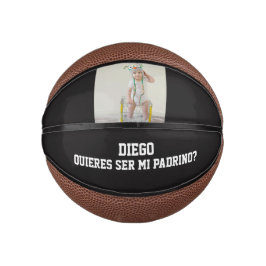 Wil je mijn peter zijn Godparent-voorstel Sport Basketbal
