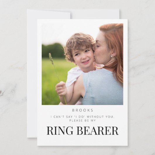 Wil je mijn ringdrager Kaart zijn? (Voorkant)