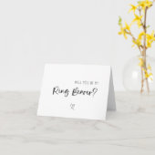 Wil je mijn ringdrager zijn? | Bruiloft Kaart (Gele Bloem)