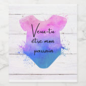 Wil je mijn vader zijn? wijn etiket (Enkel label)