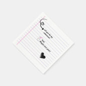 Wil je mijn Valentijn briefservetten zijn? Servet (Hoek)