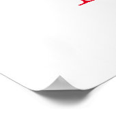 Wil je mijn Valentijn Dachshund Red Box zijn? Poster (Hoek)