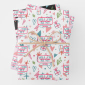 Wil je mijn Valentijn patroon zijn? Inpakpapier Vel (In situ)